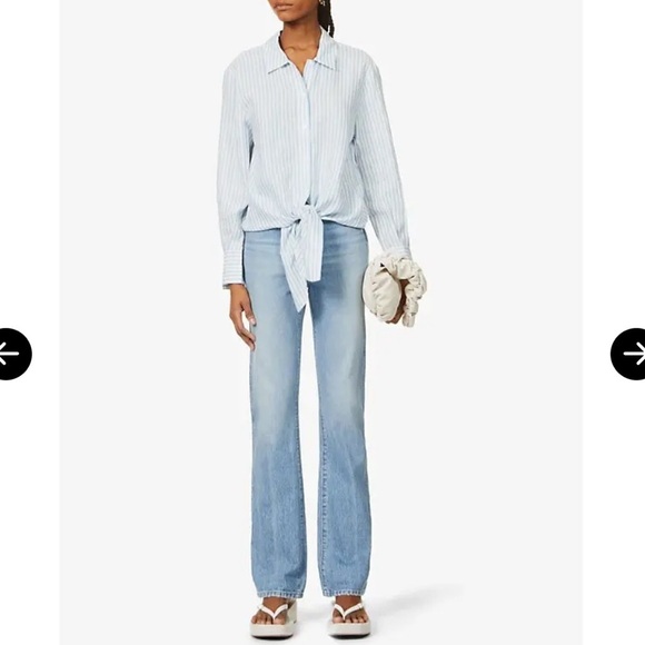 Reformation Tops - Reformation Anzio Striped Linen Button-Down Shirt Women’s Medium